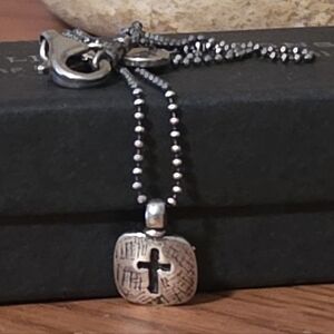 Silpada Sterling Silver Cross / Devotion Necklace